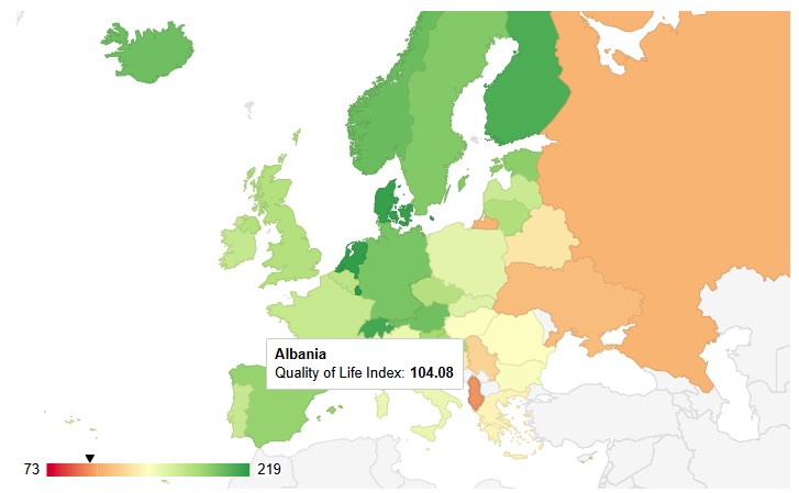 Indeksi, Shqipëria me cilësinë më të keqe të jetesës në Europë nga fuqia e ulët blerëse